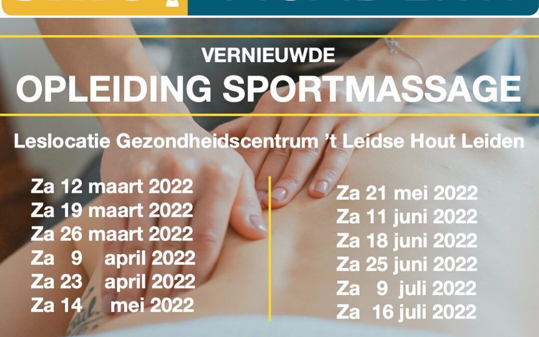 vernieuwde opleiding sportmassage Leiden